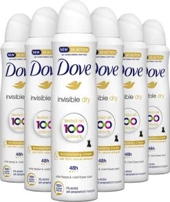 Dove Invisible Dry Anti-transpirant Deodorant - 6 X 150 Ml - Voordeelverpakking