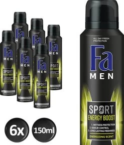 Fa Men Sport Energy Boost Deodorant Spray 6x150ml -Lichaamsverzorging 1026x1200 1