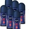 NIVEA MEN Dry Impact Deodorant Roller - 6 X 50 Ml - Voordeelverpakking