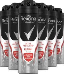 Rexona Men Active Shiel Deodorant - 6 X 150 Ml - Voordeelverpakking