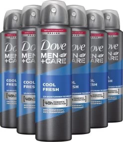 Dove Men+Care Cool Fresh Deodorant Spray - 6 X 150ml - Voordeelverpakking
