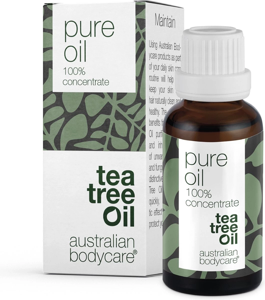 Australian Bodycare Pure Tea Tree Olie 30 Ml - 100% Puur Natuurlijke Tea Tree Olie Uit Australië Tegen Huidproblemen - Houdt De Goede Flora Op De Huid In Balans - Effectief Bij Jeugdpuistjes En Pukkeltjes 1 Australian Bodycare Pure Tea Tree Olie 30 Ml - 100% Puur Natuurlijke Tea Tree Olie Uit Australië Tegen Huidproblemen - Houdt De Goede Flora Op De Huid In Balans - Effectief Bij Jeugdpuistjes En Pukkeltjes