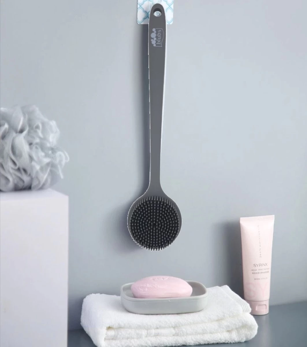 Blubs® Badborstel - Dry Brush - Grijs 7 Blubs® Badborstel - Dry Brush - Grijs - Afbeelding 7