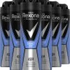 Rexona Men Cobalt Dry Anti-transpirant Spray - 6 X 150 Ml - Voordeelverpakking