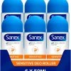 Sanex Dermo Sensitive Deodorant Anti-Transpirant Roller 6 X 50ml - Voordeelverpakking