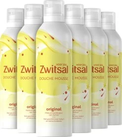 Zwitsal Douche Mousse Original - 6 X 200 Ml - Voordeelverpakking