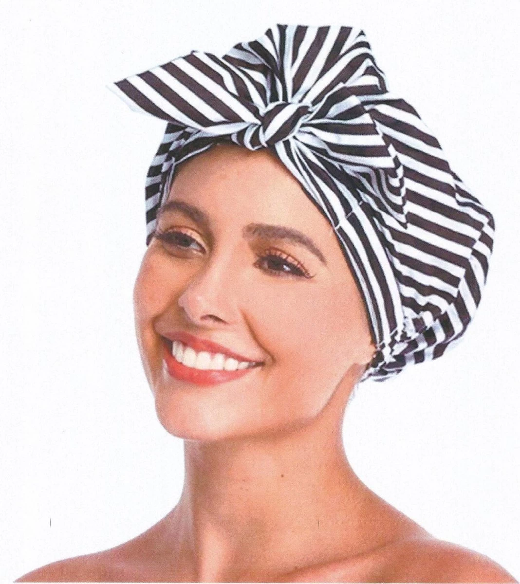 Douchemuts DE MOOISTE -Shower Cap -Black White -Droog Haar -DOUCHEKAPJE 1 STUKS 3 Douchemuts DE MOOISTE -Shower Cap -Black White -Droog Haar -DOUCHEKAPJE 1 STUKS - Afbeelding 3