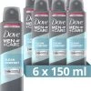 Dove Men+Care Clean Comfort Anti Transpirant Deodorant Spray - 6 X 150 Ml - Voordeelverpakking