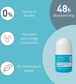 Deoleen Anti-transpirant - Roller Sensitive - Deodorant - 50 Ml -Lichaamsverzorging 1086x1200 2