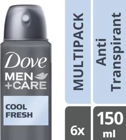 Dove Men+Care Cool Fresh Deodorant Spray - 6 X 150ml - Voordeelverpakking -Lichaamsverzorging 1087x1200 2