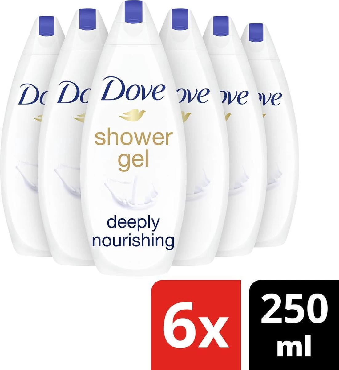 Dove Douchegel Deeply Nourishing - 6 X 225 Ml - Voordeelverpakking 3 Dove Douchegel Deeply Nourishing - 6 X 225 Ml - Voordeelverpakking - Afbeelding 3