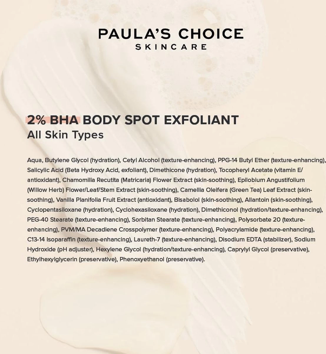 Paula's Choice 2% BHA Body Spot Exfoliant - Met Salicylzuur - Alle Huidtypen - 210 Ml 2 Paula's Choice 2% BHA Body Spot Exfoliant - Met Salicylzuur - Alle Huidtypen - 210 Ml - Afbeelding 2