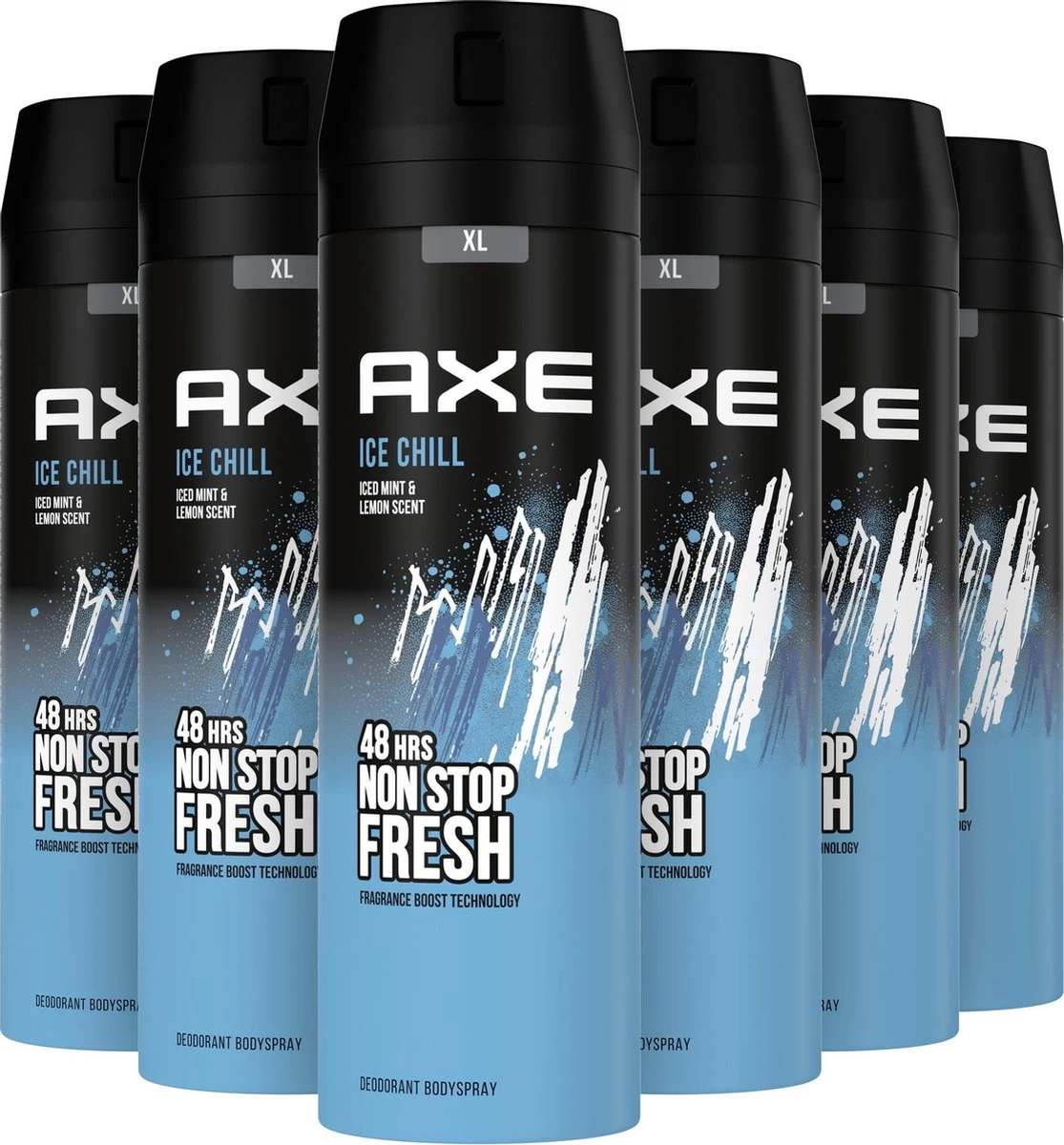 Axe Ice Chill Bodyspray Deodorant - 6 X 200 Ml - Voordeelverpakking 2 Axe Ice Chill Bodyspray Deodorant - 6 X 200 Ml - Voordeelverpakking - Afbeelding 2