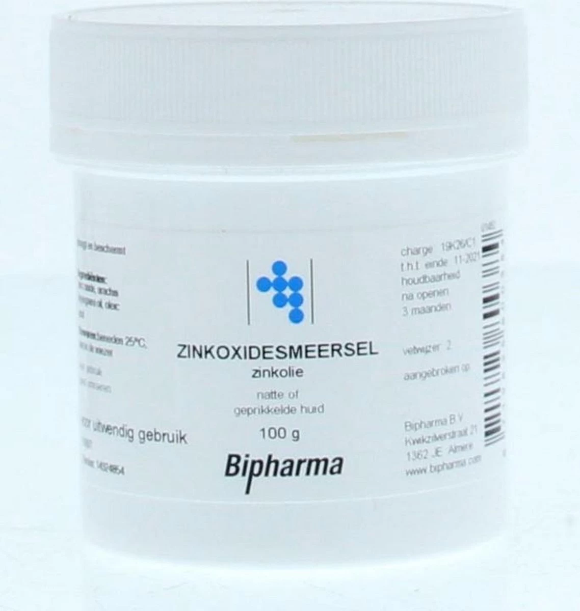 Zinkoxidesmeersel Zinkolie 2 Zinkoxidesmeersel Zinkolie - Afbeelding 2