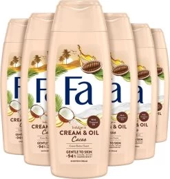 Fa Cream&Oil Cacaobutter & Coco Oil Douchegel 6 X 250ml - Grootverpakking