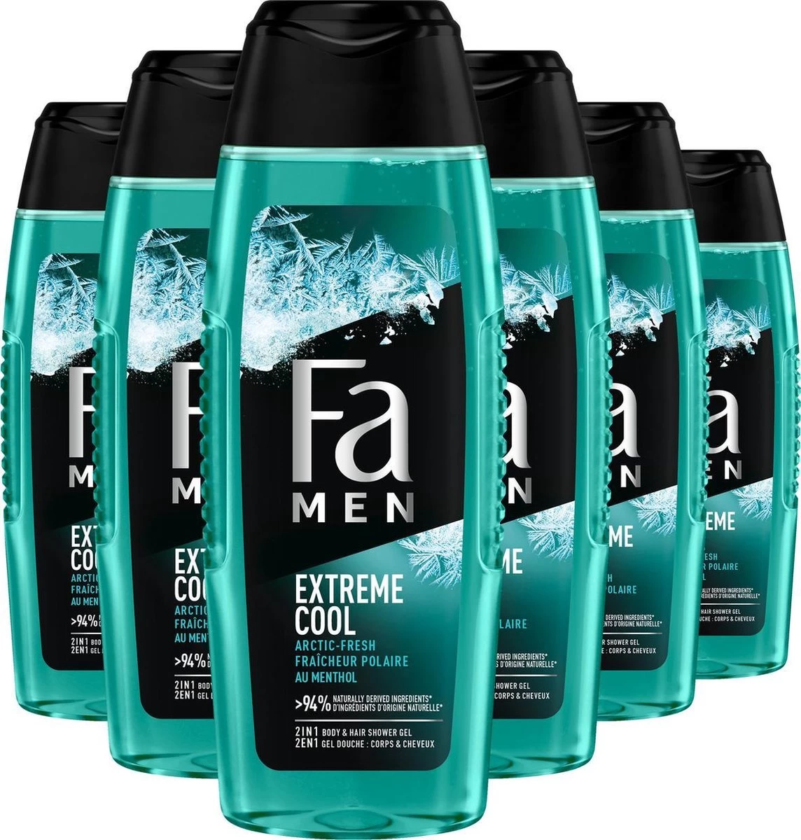 Fa Extreme Cool Douchegel 6x 250ml - Grootverpakking 1 Fa Extreme Cool Douchegel 6x 250ml - Grootverpakking
