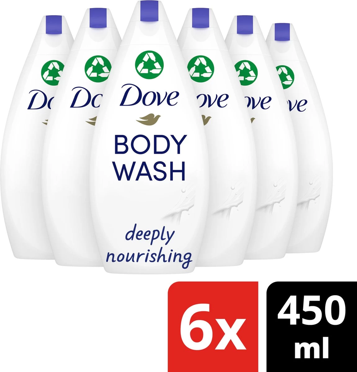 Dove Douchegel Deeply Nourishing - 6 X 450 Ml - Voordeelverpakking 2 Dove Douchegel Deeply Nourishing - 6 X 450 Ml - Voordeelverpakking - Afbeelding 2