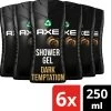 Axe Dark Temptation 3-in-1 Douchegel - 6 X 250 Ml - Voordeelverpakking