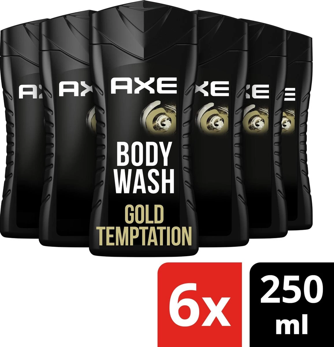 Axe Gold Tempation Douchegel - 6 X 250 Ml - Voordeelverpakking 2 Axe Gold Tempation Douchegel - 6 X 250 Ml - Voordeelverpakking - Afbeelding 2