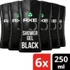 Axe Black 3-in-1 Douchegel - 6 X 250 Ml - Voordeelverpakking