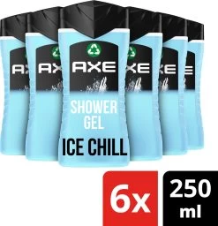 Axe Ice Chill 3-in-1 Douchegel - 6 X 250 Ml - Voordeelverpakking