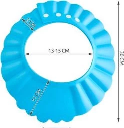 Merkloos Douchekapje | Kind Haarwas Hulp Kap | Blauw -Lichaamsverzorging 1169x1200