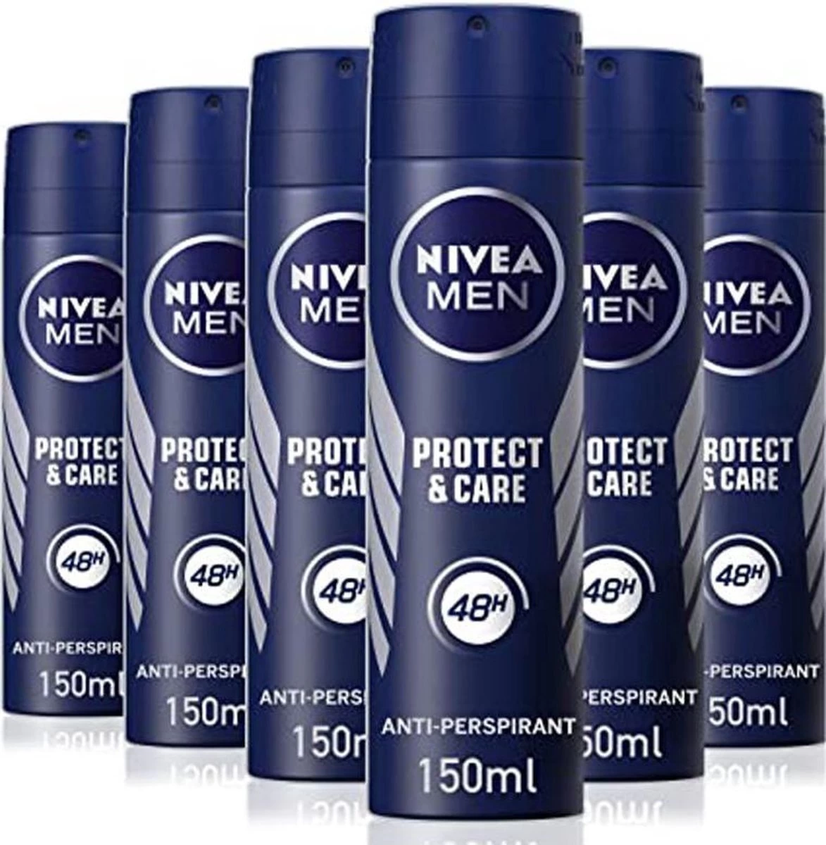 NIVEA MEN Protect & Care - 6 X 150ml - Voordeelverpakking - Deodorant Spray 1 NIVEA MEN Protect & Care - 6 X 150ml - Voordeelverpakking - Deodorant Spray