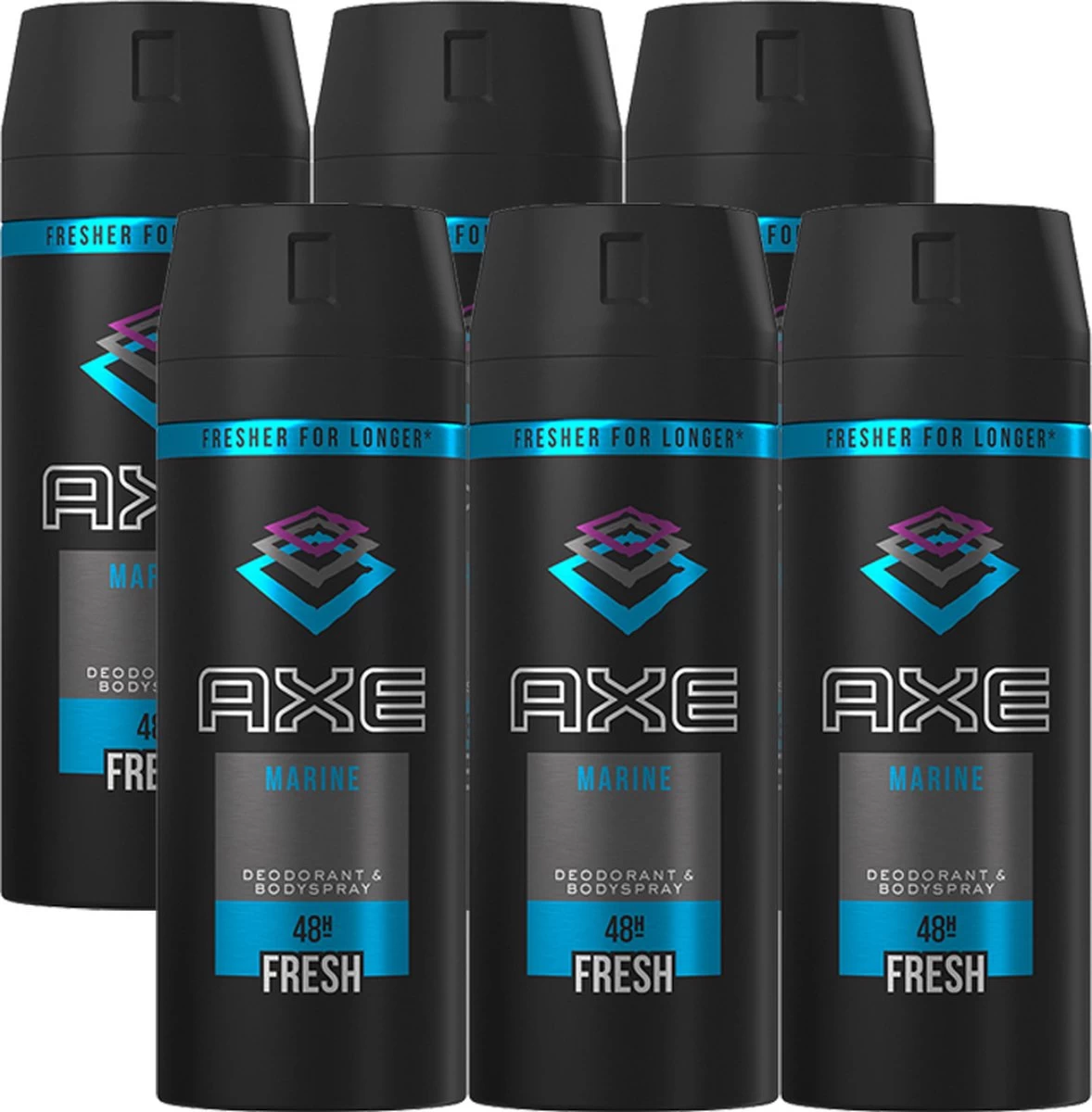 Axe Marine Bodyspray Deodorant - 6 X 150 Ml - Voordeelverpakking 9 Axe Marine Bodyspray Deodorant - 6 X 150 Ml - Voordeelverpakking - Afbeelding 9