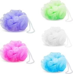 Set Van 5 - Douchespons / Badspons - Puff Sponzen / Netspons / Spons - Voordeelverpakking -Lichaamsverzorging 1181x1200 1