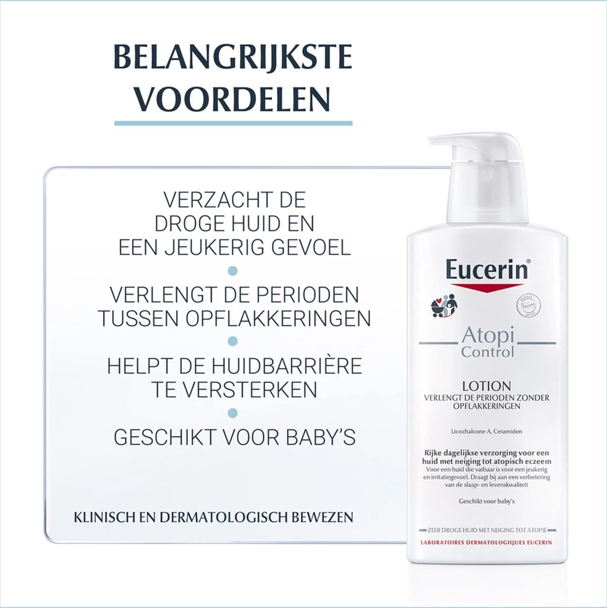 Eucerin AtopiControl Body Care Lotion 12% Omega - Bodylotion - 400 Ml 16 Eucerin AtopiControl Body Care Lotion 12% Omega - Bodylotion - 400 Ml - Afbeelding 16