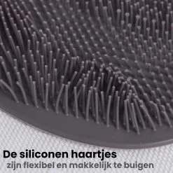 JEKO® - Voetscrubber - Douche Borstel - Voetmassage - Douchemat Antislip Zuignappen - Massage Mat - Voet Verzorging - Rug Wasser - Voetwasser - Grijs -Lichaamsverzorging 1198x1200 5