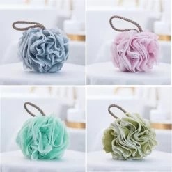 Douche Spons - Bad Spons - Massage Spons - Scrubbing Spons - Douchespons - Set Van 4 Stuks