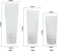 Somstyle 8-Delig Reisflesjes Set Transparant - Vliegtuig Handbagage - Toilettas Inclusief Potjes & Navulbare Flacons - Reisaccessoires - Wit 14 Somstyle 8-Delig Reisflesjes Set Transparant - Vliegtuig Handbagage - Toilettas Inclusief Potjes & Navulbare Flacons - Reisaccessoires - Wit -Lichaamsverzorging 1200x1055