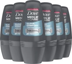 Dove Men+Care Clean Comfort Deodorant Roller - 6 X 50 Ml - Voordeelverpakking -Lichaamsverzorging 1200x1058 3