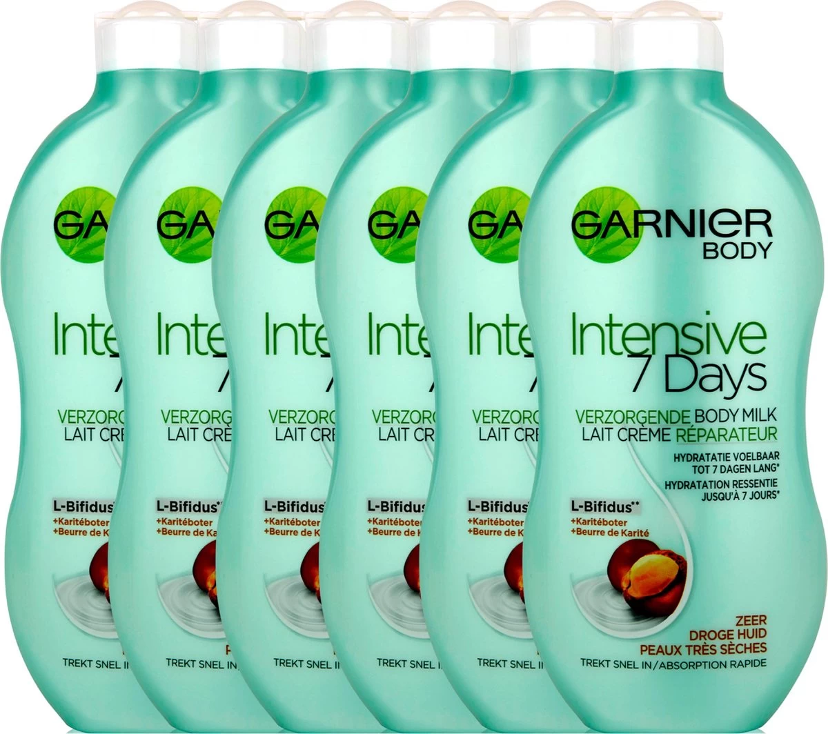 Garnier SkinActive Body Body Intensive 7 Days Karite - 6 X 400ml- Bodymilk 2 Garnier SkinActive Body Body Intensive 7 Days Karite - 6 X 400ml- Bodymilk - Afbeelding 2