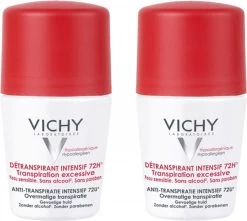 Vichy Deodorant Overmatige Transpiratie Roller 72 Uur - Deodorant - 2 X 50 Ml