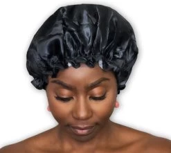 Merkloos GROTE Douchemuts / Shower Cap / Douchekapje / Douche Cap Voor Vol Haar / Krullen / Afro - Zwart -Lichaamsverzorging 1200x1074 1