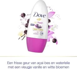 Dove Go Fresh Açaí Berry & Waterlily Anti-Transpirant Deodorant Roller - 6 X 50 Ml - Voordeelverpakking -Lichaamsverzorging 1200x1079 2