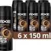 Axe Dark Temptation Bodyspray Deodorant - 6 X 150ml - Voordeelverpakking