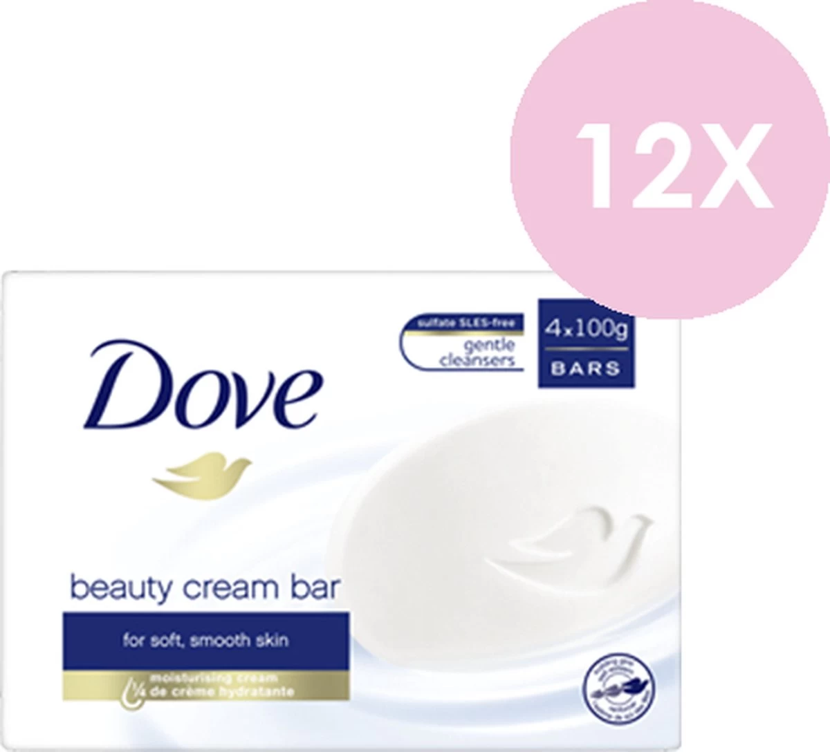 Dove Beauty Cream Original Zeep - 48 X 100 G - Voordeelverpakking 12 Dove Beauty Cream Original Zeep - 48 X 100 G - Voordeelverpakking - Afbeelding 12