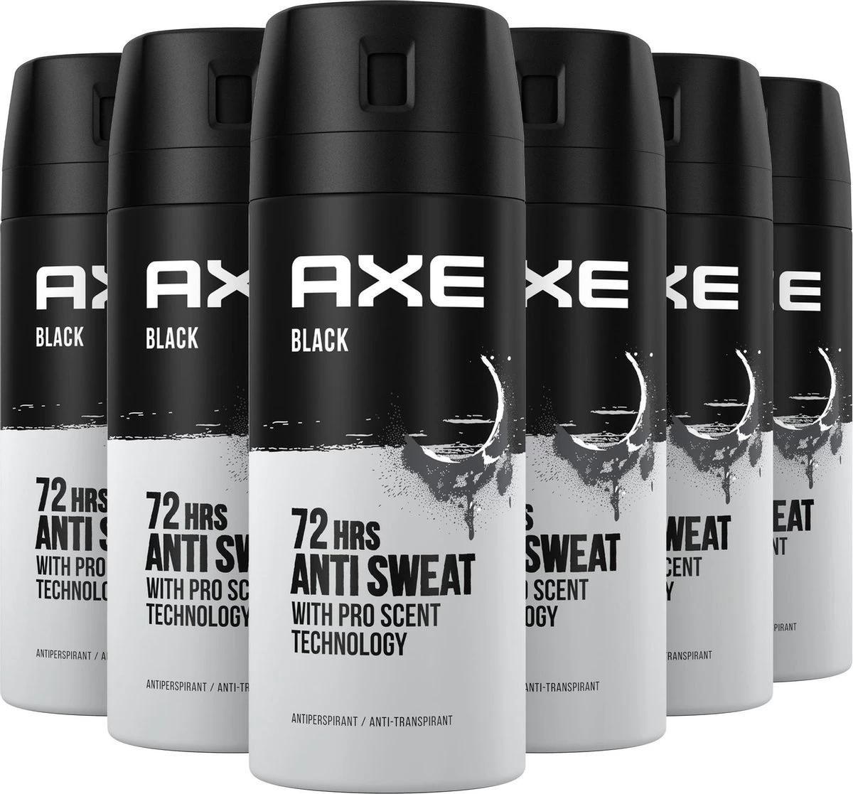 Axe Black Anti-transpirant Spray - 6 X 150 Ml - Voordeelverpakking 2 Axe Black Anti-transpirant Spray - 6 X 150 Ml - Voordeelverpakking - Afbeelding 2