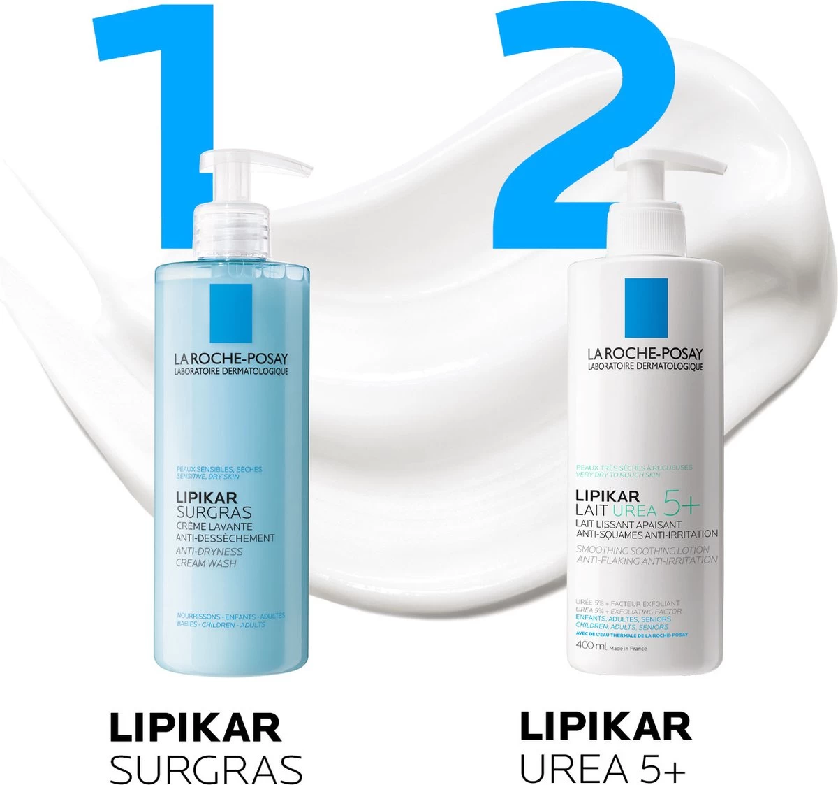 La Roche-Posay Lipikar Melk Urea 5+ - 400ml - Zeer Droge Huid 7 La Roche-Posay Lipikar Melk Urea 5+ - 400ml - Zeer Droge Huid - Afbeelding 7