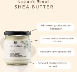 Nature's Blend - Shea Butter - Puur & Ongeraffineerd - 200 Ml - Huid En Lichaam -Lichaamsverzorging 1200x1127 1