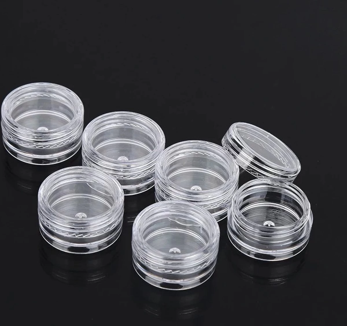 6 Mini Crème Potjes - Proefjes - 3 Grams Potjes - Proef Potjes - Monster Potjes - Cosmetica Potjes - Potjes Met Deksel Plastic 2 Gram- Sample Potjes - Lege Potjes Met Deksel -Zalfpotjes - Plastic Potjes Met Deksel - Potjes Met Schroefdop 3 6 Mini Crème Potjes - Proefjes - 3 Grams Potjes - Proef Potjes - Monster Potjes - Cosmetica Potjes - Potjes Met Deksel Plastic 2 Gram- Sample Potjes - Lege Potjes Met Deksel -Zalfpotjes - Plastic Potjes Met Deksel - Potjes Met Schroefdop - Afbeelding 3