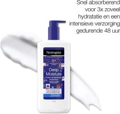 Neutrogena Deep Moisture Snel Absorberende Bodylotion, Noorse Formule, Bodycrème, Droge Huid, 2 X 400 Ml -Lichaamsverzorging 1200x1138