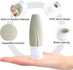 Boxed Reisflesjes Met Etui - Reisset - Verschillende Maten - Siliconen Navulbare Reisflacons - Reis Toilettas - Vliegtuig Handbagage -Lichaamsverzorging 1200x1147 1