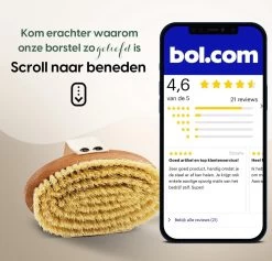 100% Vegan Lichaamsborstel - 0% Plastic - Dry Brushing Badborstel/Droogborstel/Doucheborstel/Huidborstel - Beukenhout -Lichaamsverzorging 1200x1152 1