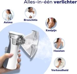 Aerosoltoestel Met 3 Mondstukken - Nebulizer Inhalator - Aerosoltoestel Kinderen, Volwassenen En Baby's - Vernevelaar Inhalator - Gezichtsstomer - Helpt Tegen Luchtwegaandoeningen -Lichaamsverzorging 1200x1157