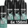 Axe Ice Breaker Bodyspray Deodorant - 6 X 150 Ml - Voordeelverpakking