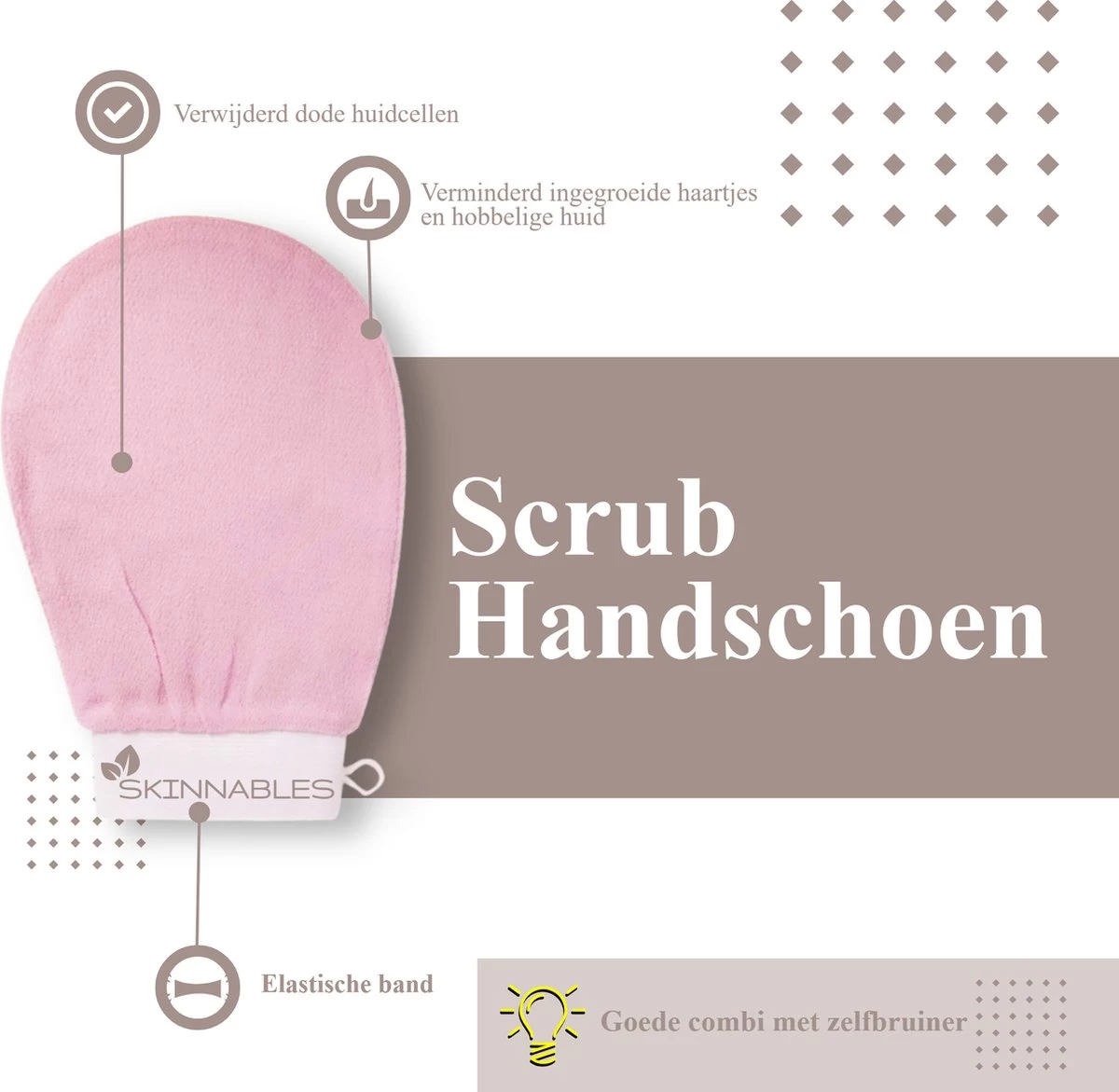 Skinnables Scrub Handschoen - Huidverzorging Voor Hele Lichaam En Gezicht - Douchehandschoen - Exfoliating Glove 3 Skinnables Scrub Handschoen - Huidverzorging Voor Hele Lichaam En Gezicht - Douchehandschoen - Exfoliating Glove - Afbeelding 3